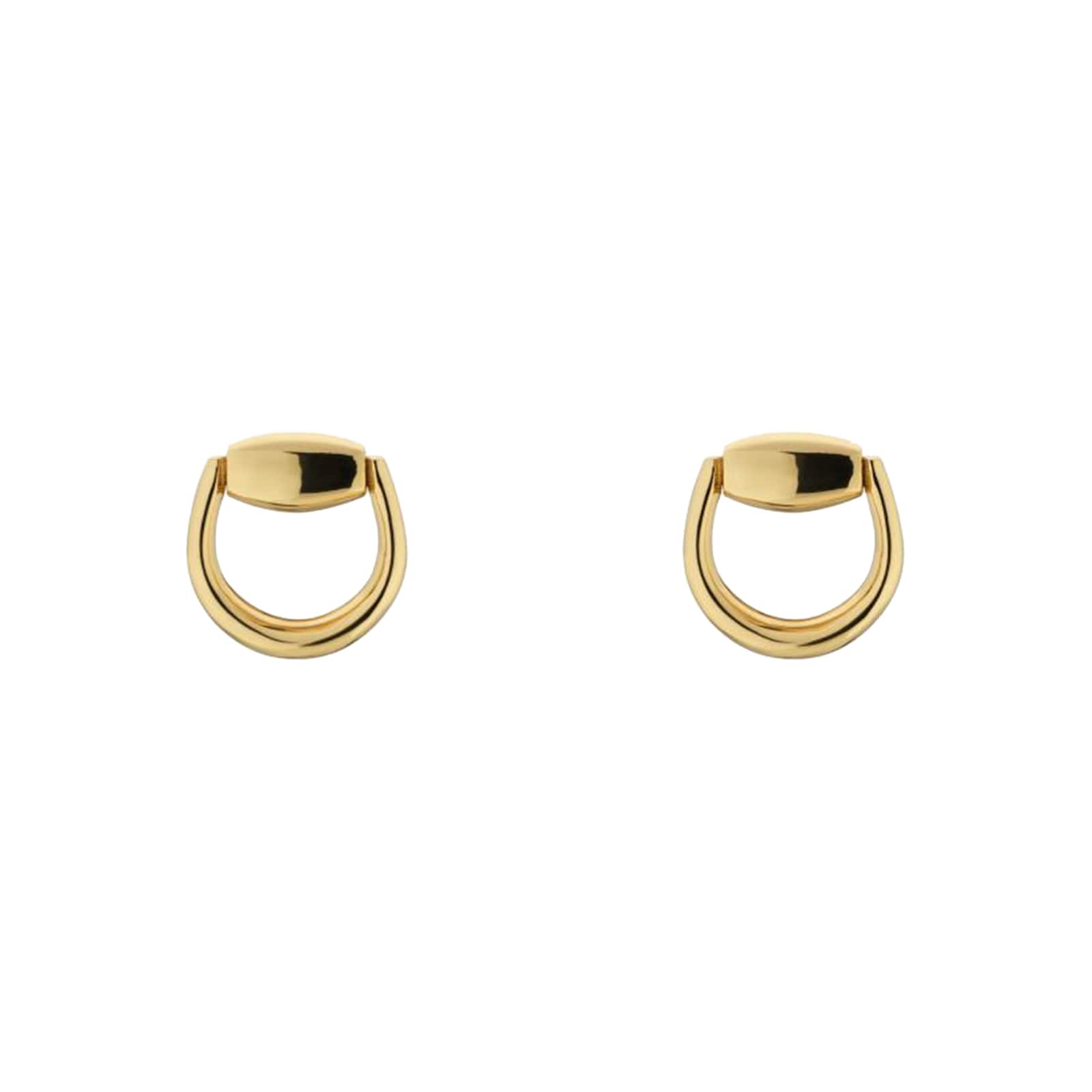 Horsebit 18ct Yellow Gold Earrings