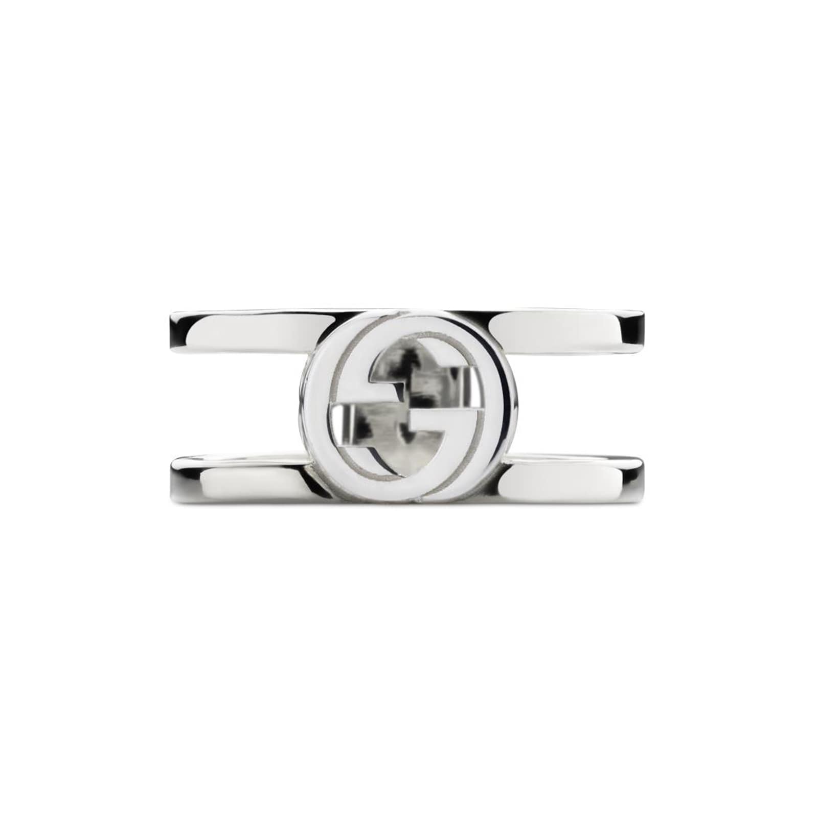 Interlocking G Sterling Silver 9mm Ring