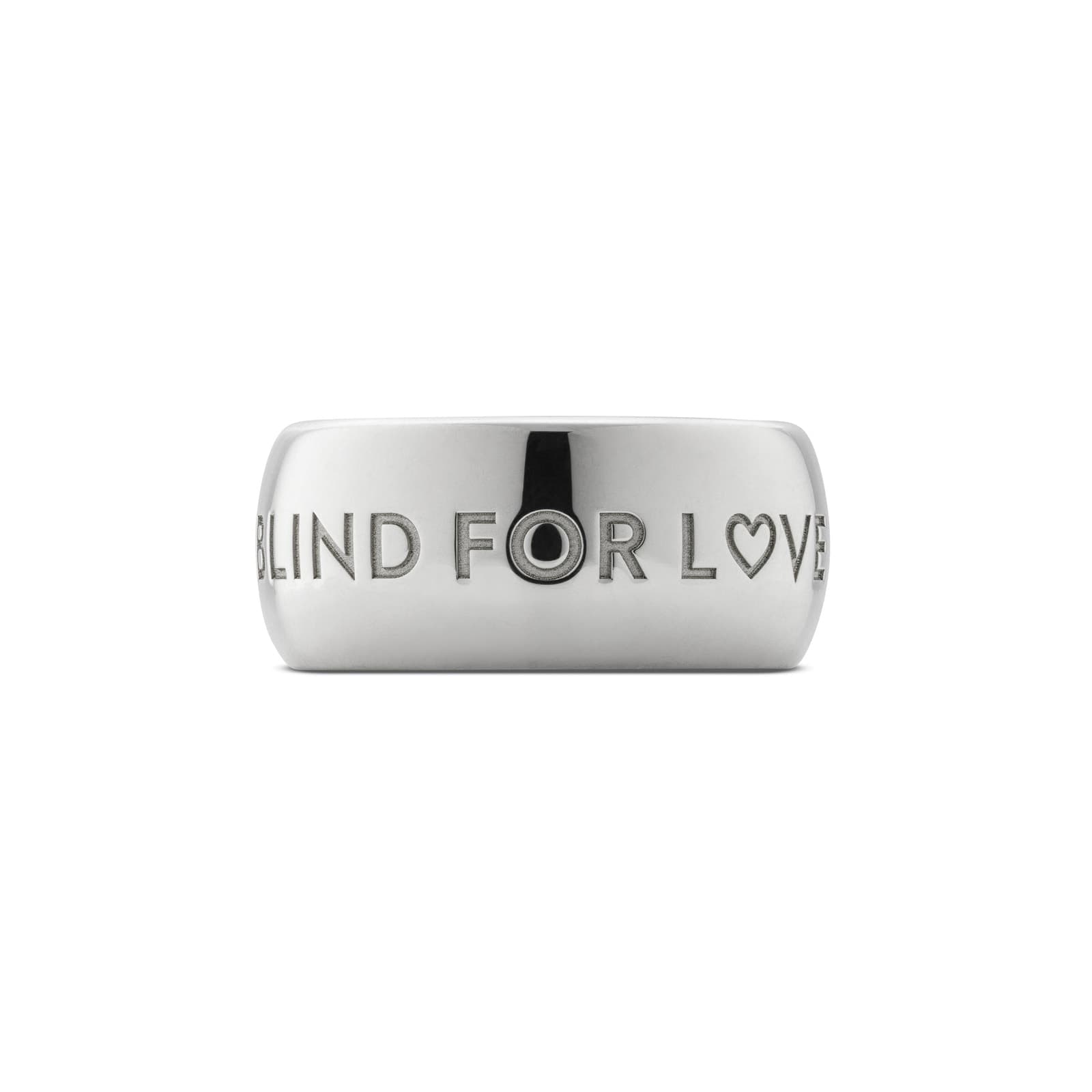 Blind For Love Sterling Silver 9mm Ring