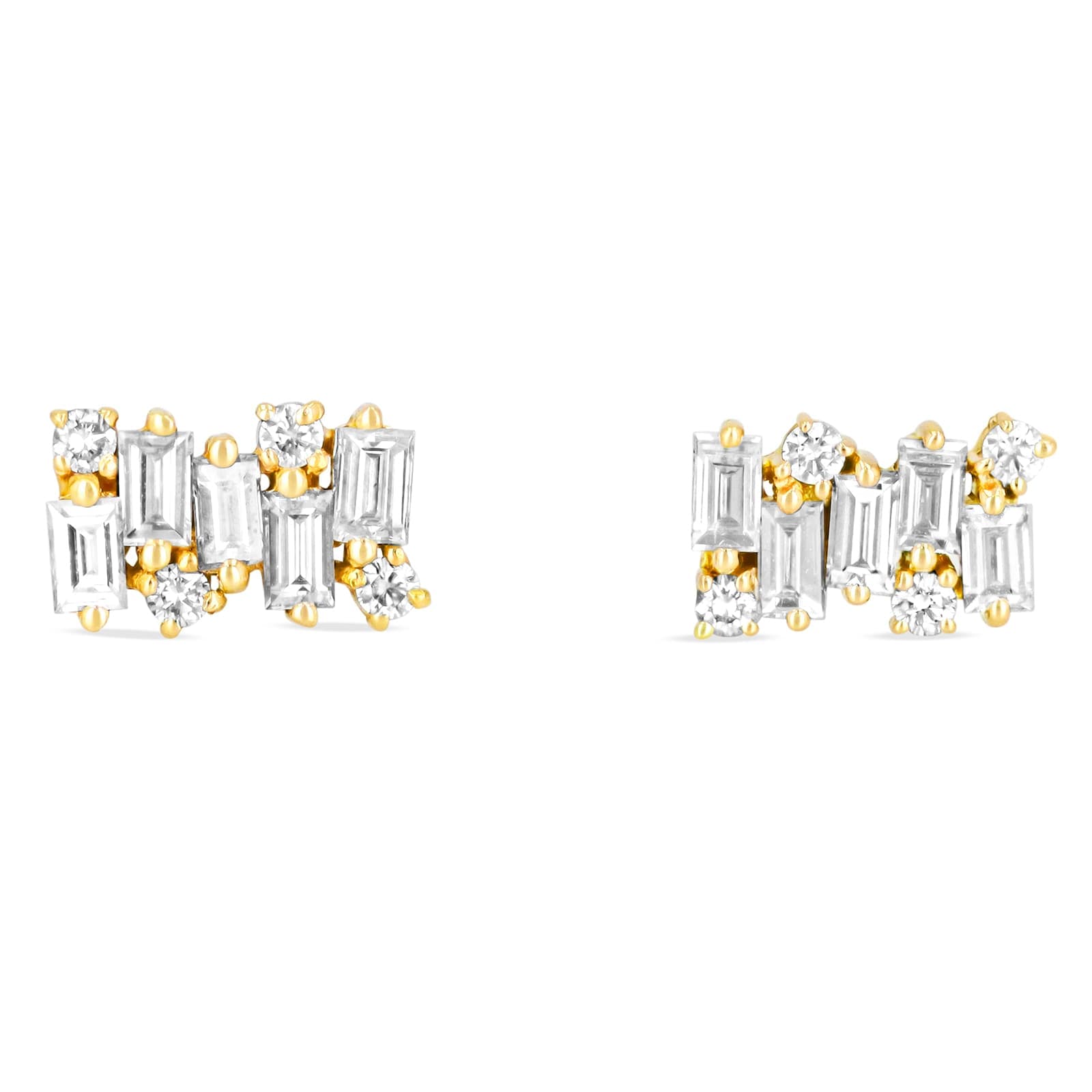 18ct Yellow Gold Shimmer 0.50cttw Diamond Stud Earrings