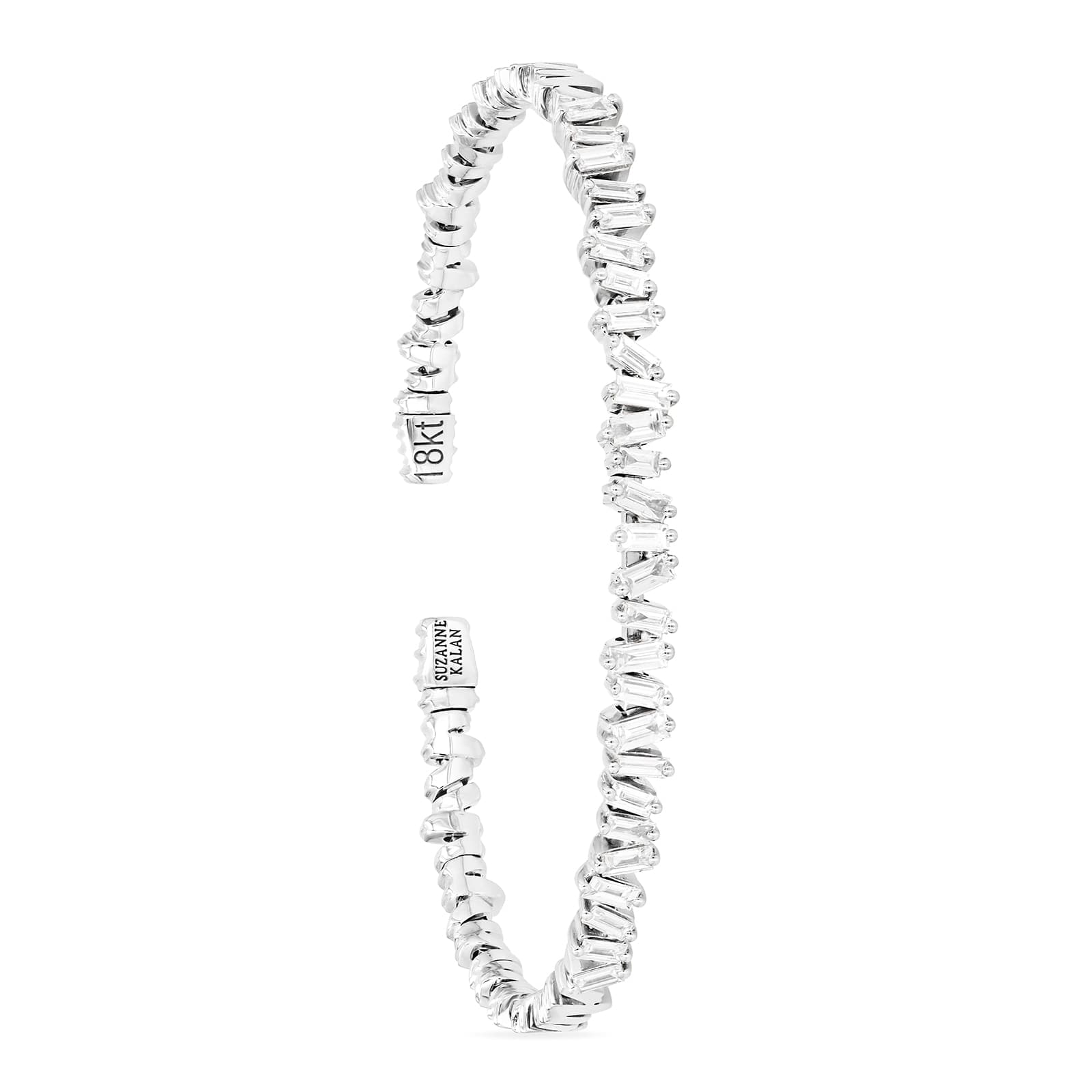 18ct White Gold Classic Fireworks 1.20cttw Diamond Bangle