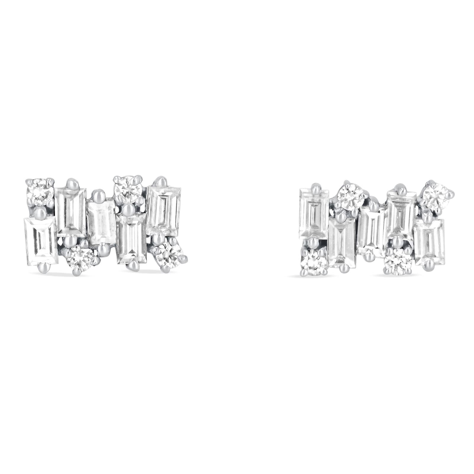 18ct White Gold Shimmer 0.50cttw Diamond Stud Earrings