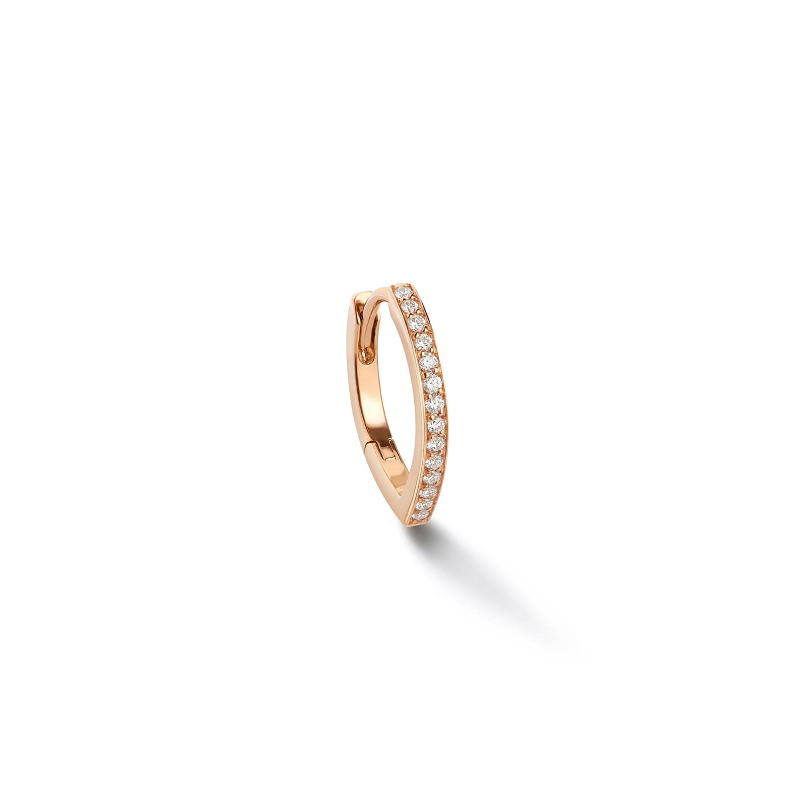 Antifer 18ct Rose Gold & 0.07ct Diamond Pave Earring