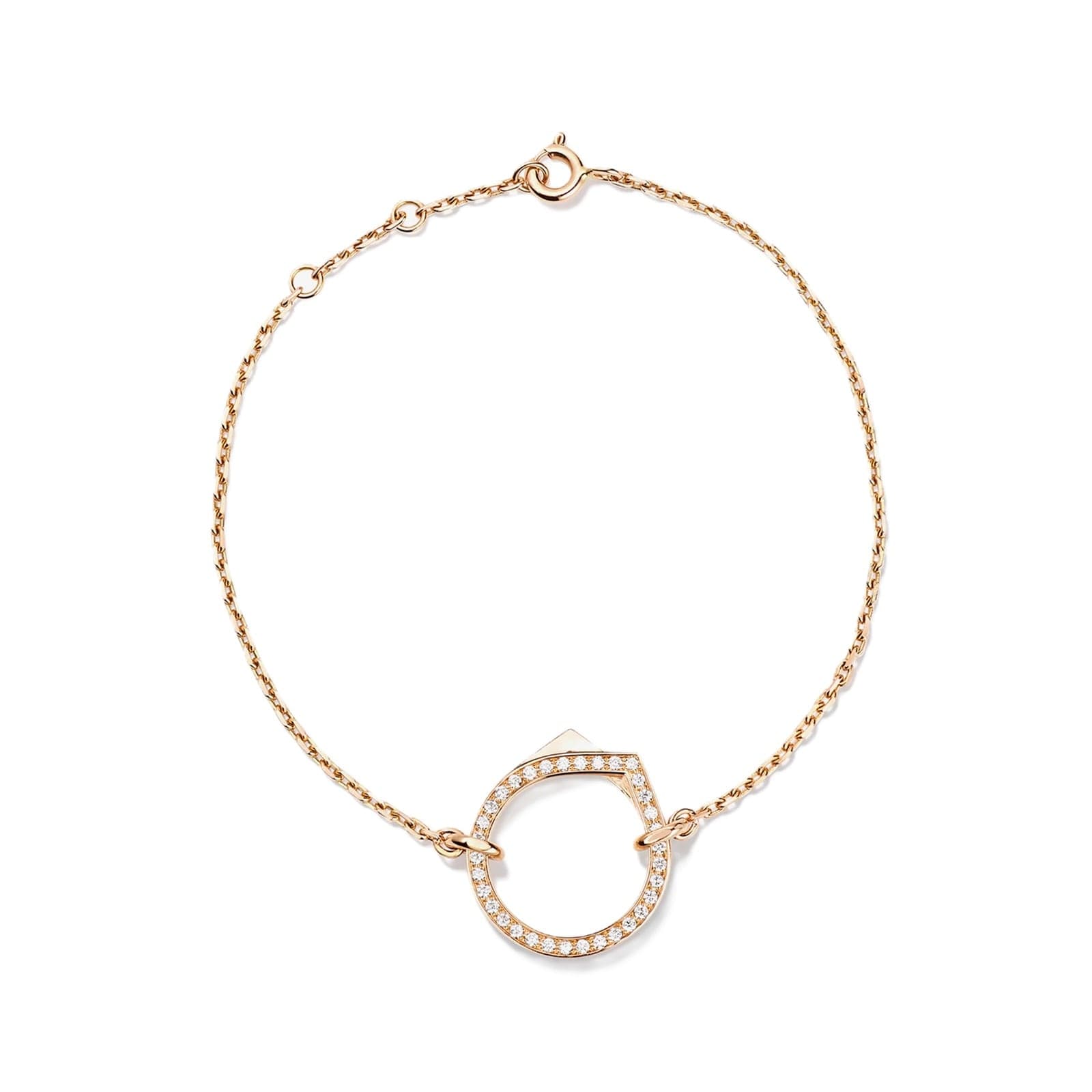 Repossi Antifer 18ct Rose Gold 0.17ct Diamond Bracelet