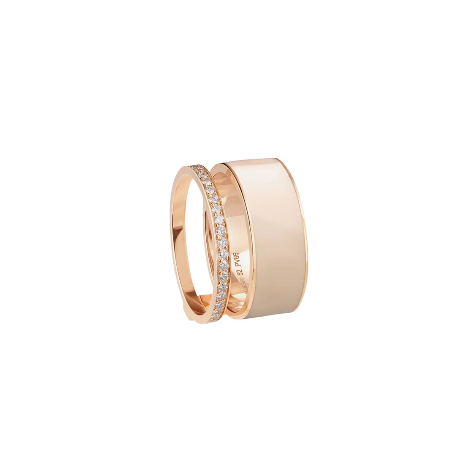 Repossi Berbere 18ct Rose Gold Laquer & 0.34ct Diamond Ring