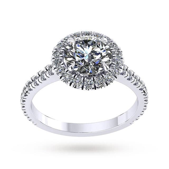 Amelia Engagement Ring With Diamond Band 0.50 Carat Total Weight