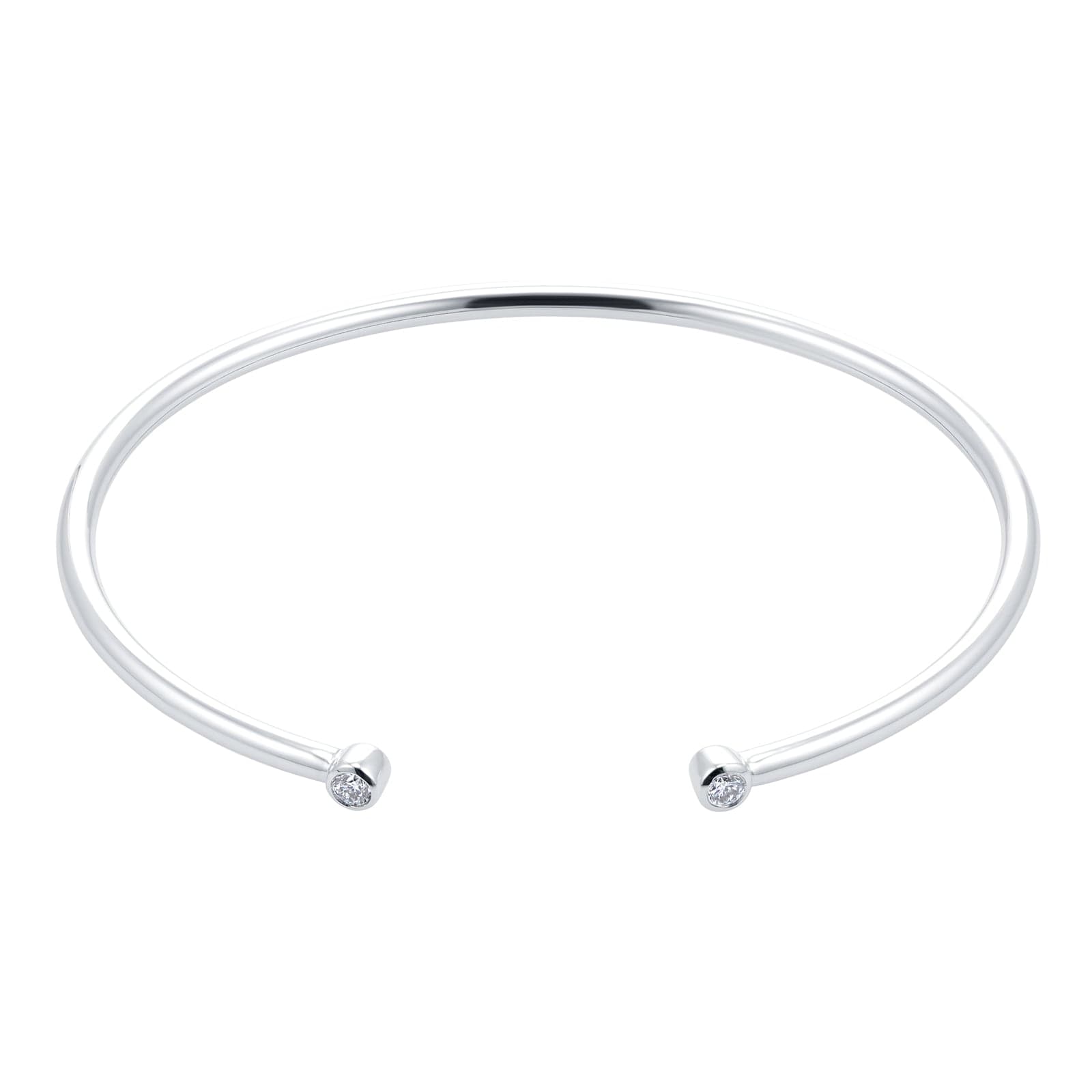 Gossamer 18ct White Gold 0.15cttw Diamond Bangle
