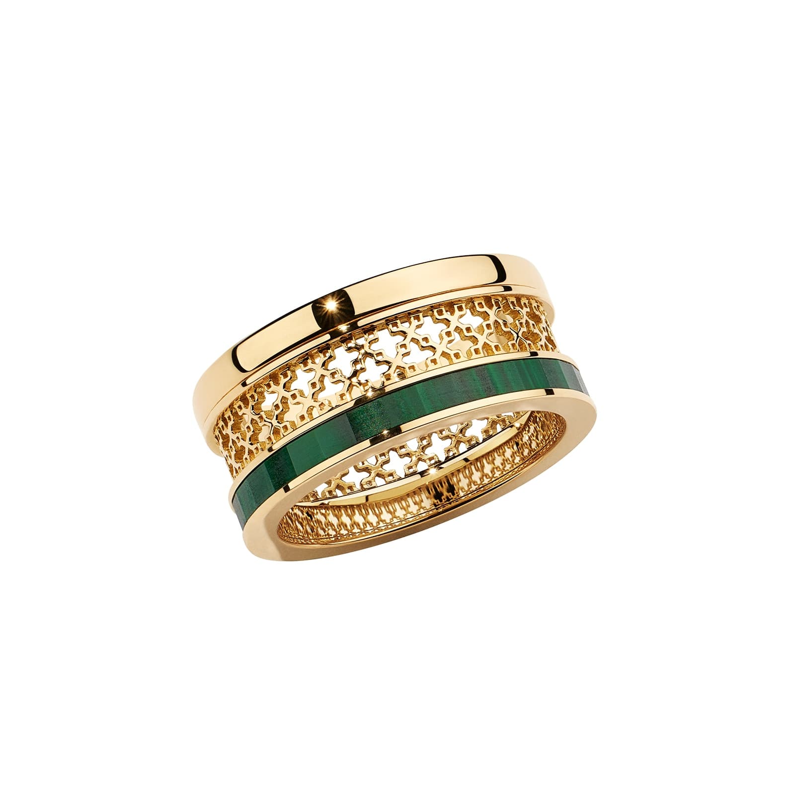 Dare to Dream 18ct Yellow Gold & Malachite Ring