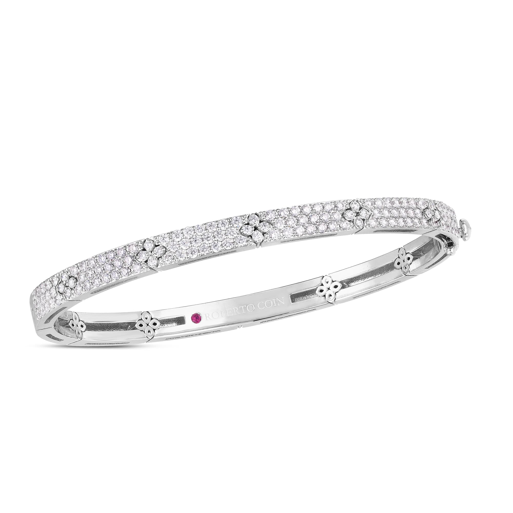 Love in Verona 18ct White Gold 1.61ct Diamond Bangle