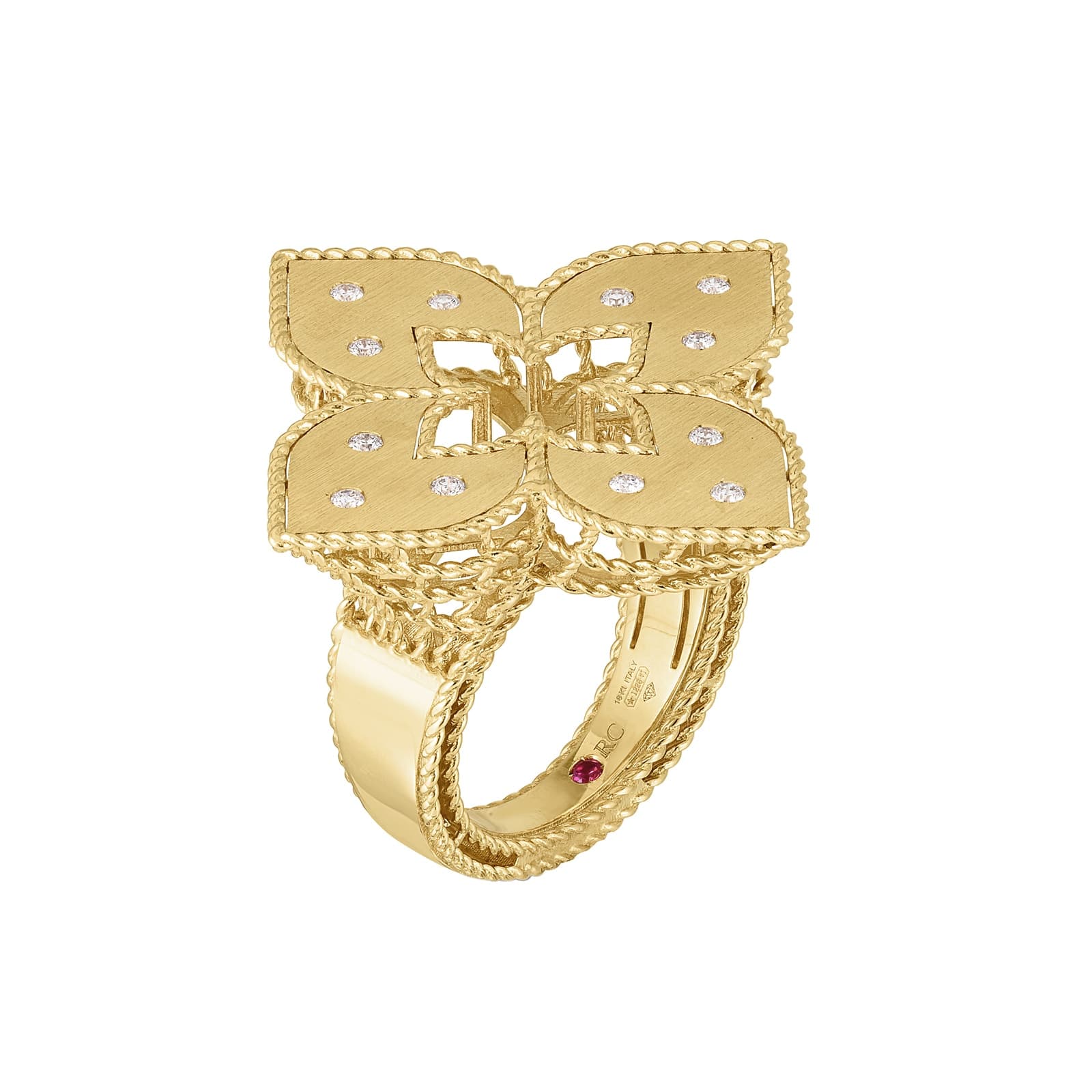 Venetian Princess 18ct Yellow Gold 0.17ct Diamond Ring
