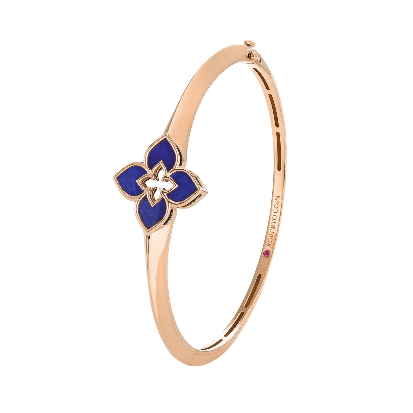 Venetian Princess 18ct Rose Gold Lapis Bangle