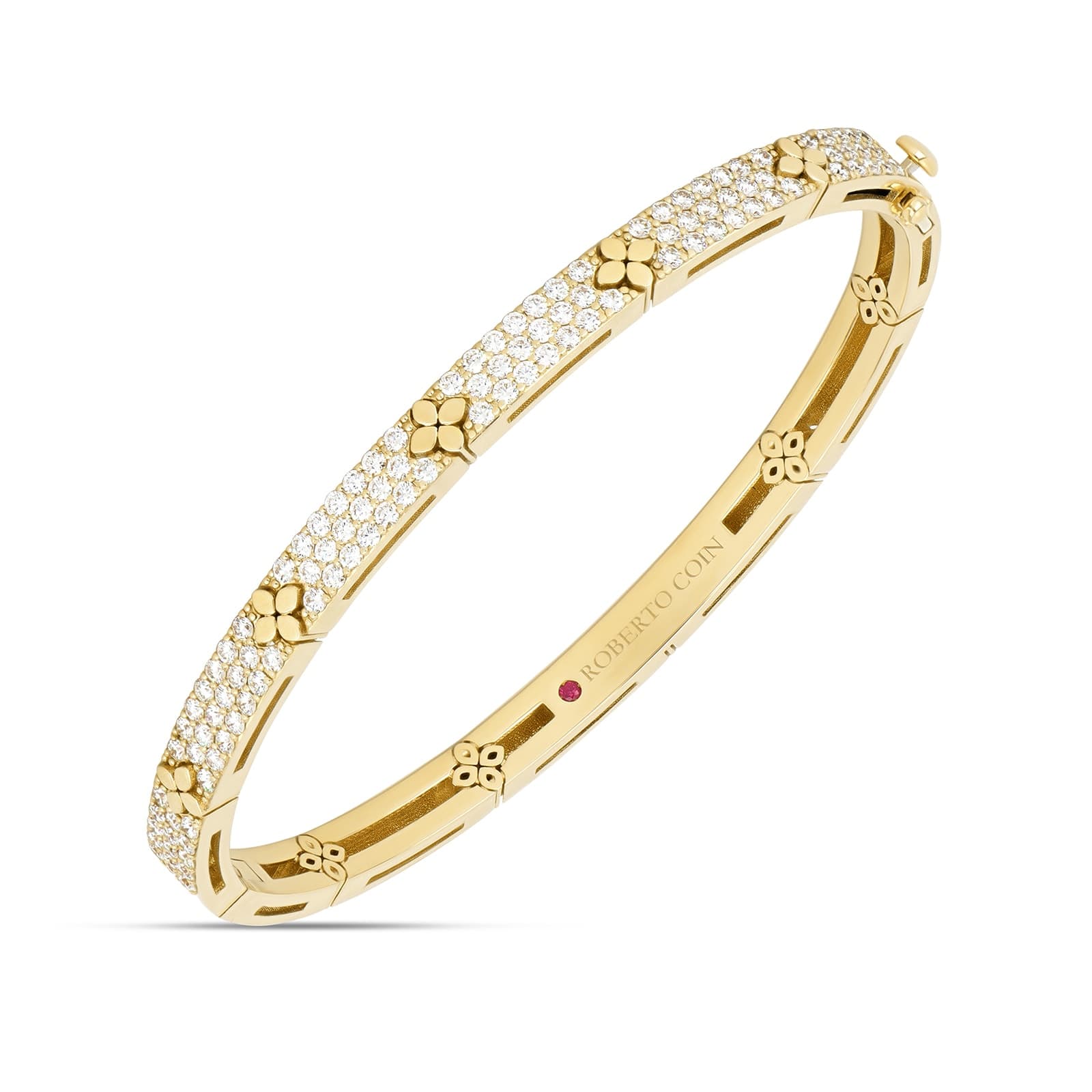 Love In Verona 18ct Yellow Gold 1.52ct Diamond Bangle