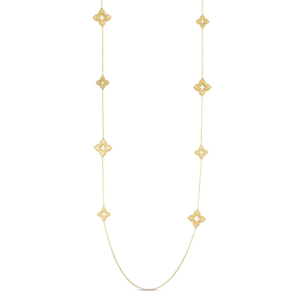 Venetian Princess 18ct Yellow Gold 0.72ct Diamond Long Necklace