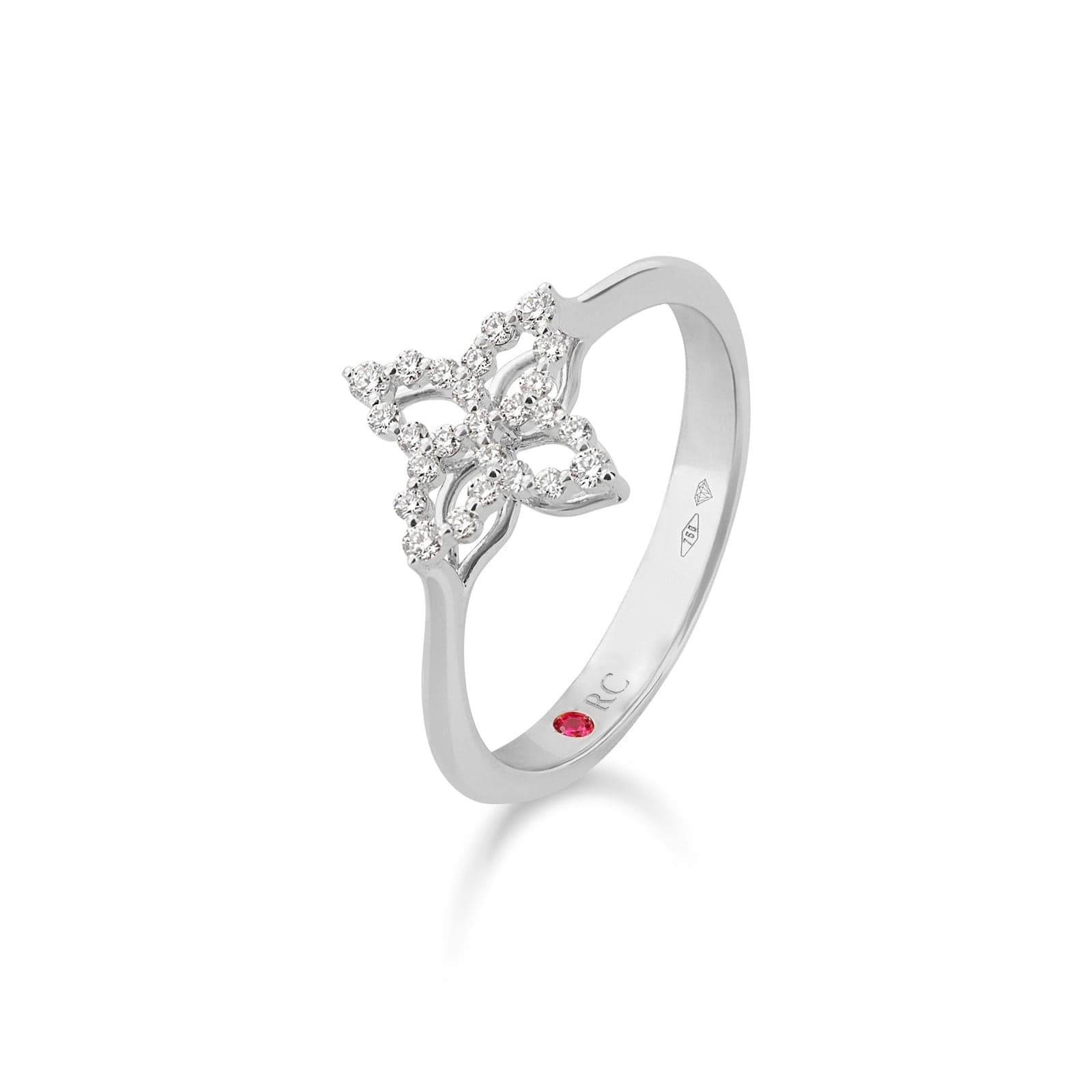 Diamond Princess 18ct White Gold 0.16ct Diamond Ring