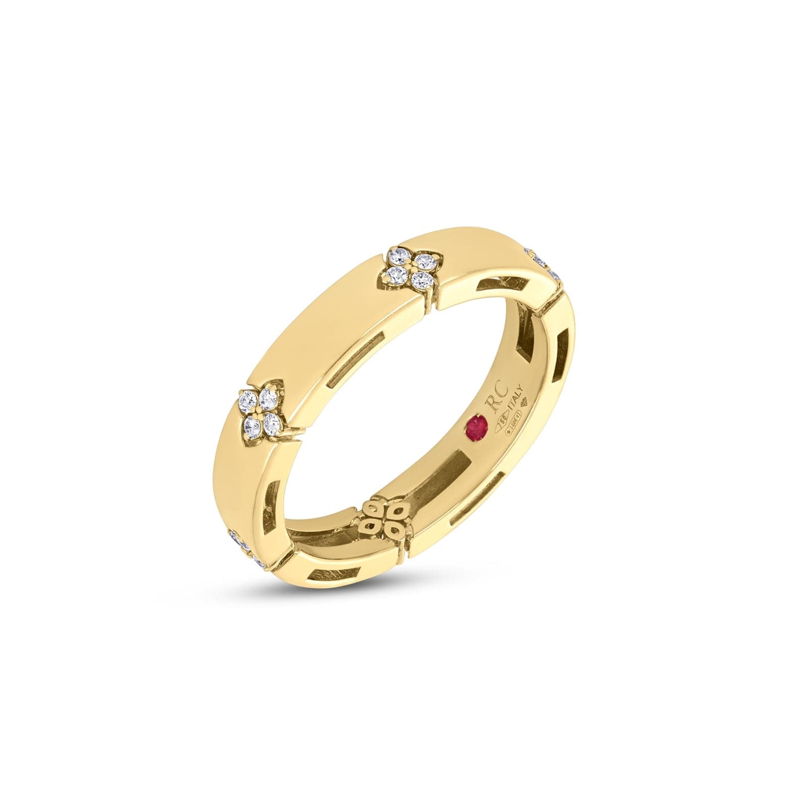 Love In Verona 18ct Yellow Gold 0.11ct Diamond Ring - Ring Size M