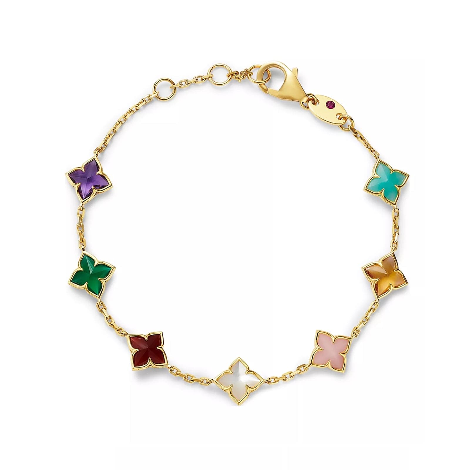 Venetian Princess 18ct Yellow Gold Mixed Gemstone Bracelet