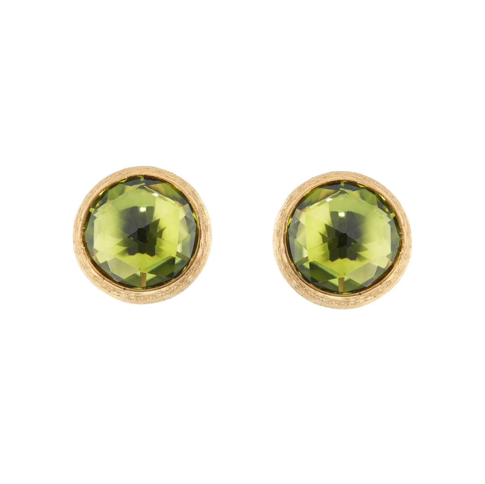 18ct Yellow Gold Jaipur Colour Collection Peridot Stud Earrings