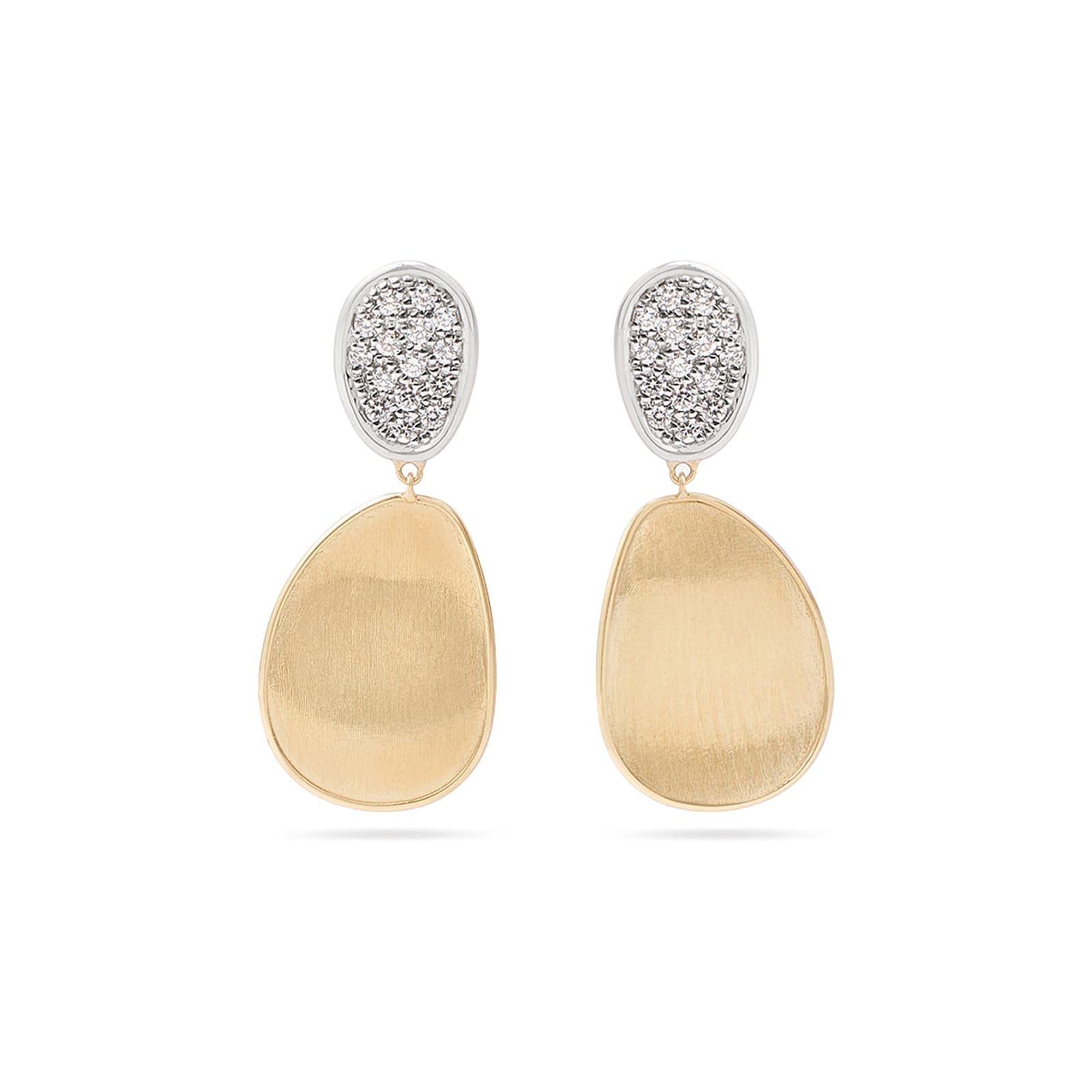 18ct Yellow Gold Lunaria Diamond Chandelier Earrings