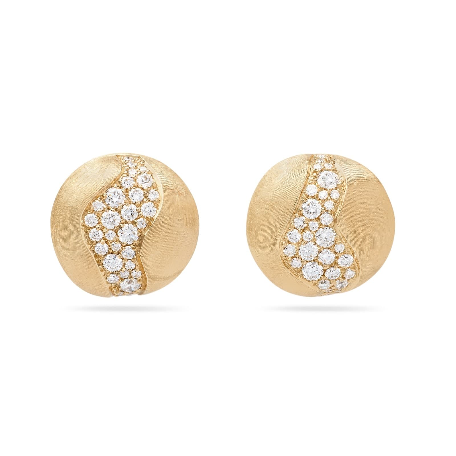 18ct Yellow Gold Africa Collection Diamond Stud Earrings