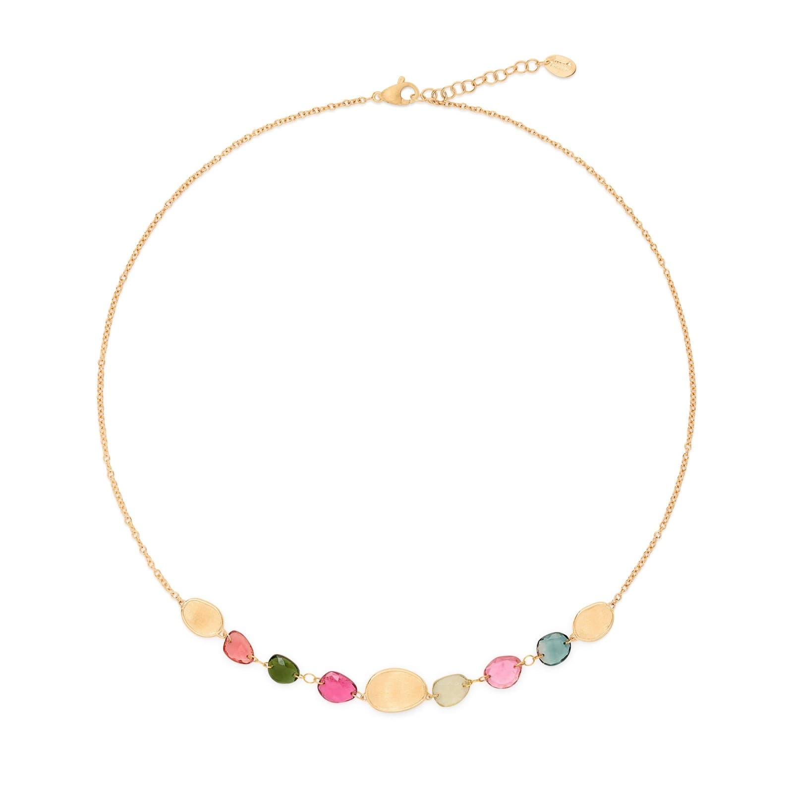 18ct Yellow Gold Lunaria Tourmaline Necklace