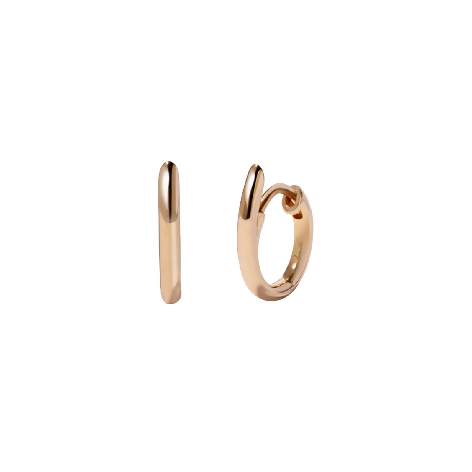 Six Hoop Earrings In 14ct Yellow Gold