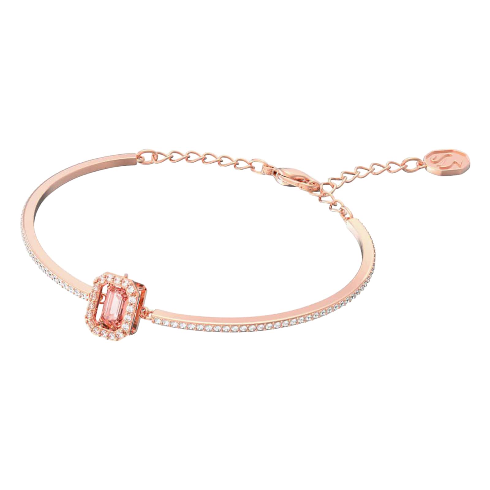 Rose Gold Coloured Millenia Cubic Zirconia Chain Bracelet