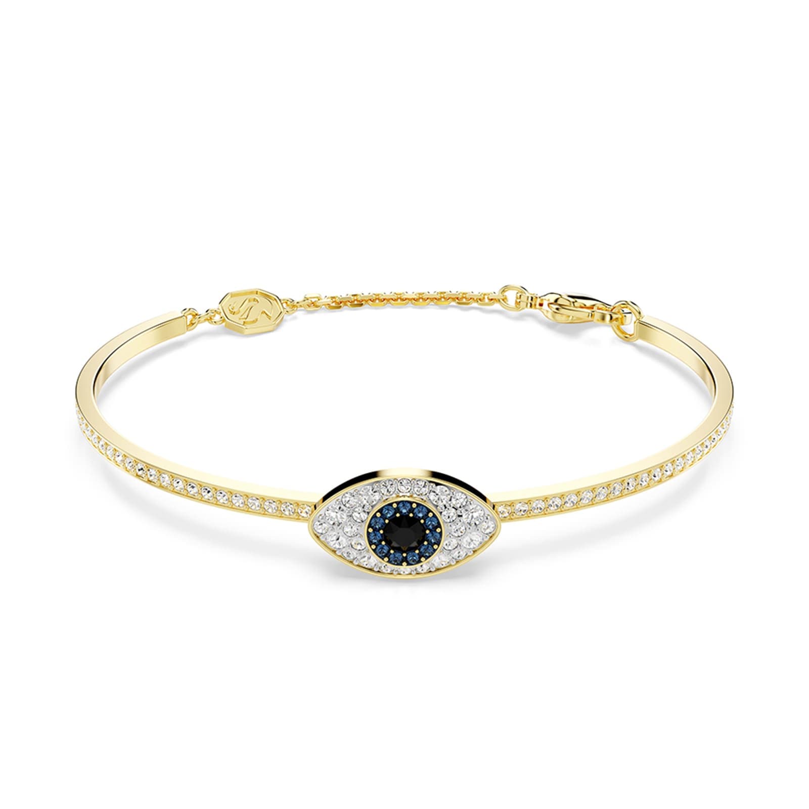 Symblica Yellow Gold Coloured Evil Eye Bangle