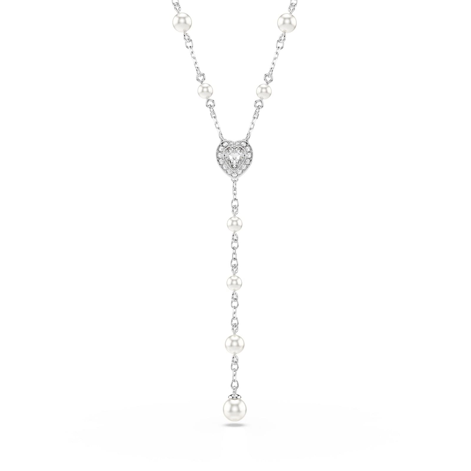 Ariana Grande x Swarovski White Rhodium Plated Cubic Zirconia Y Necklace