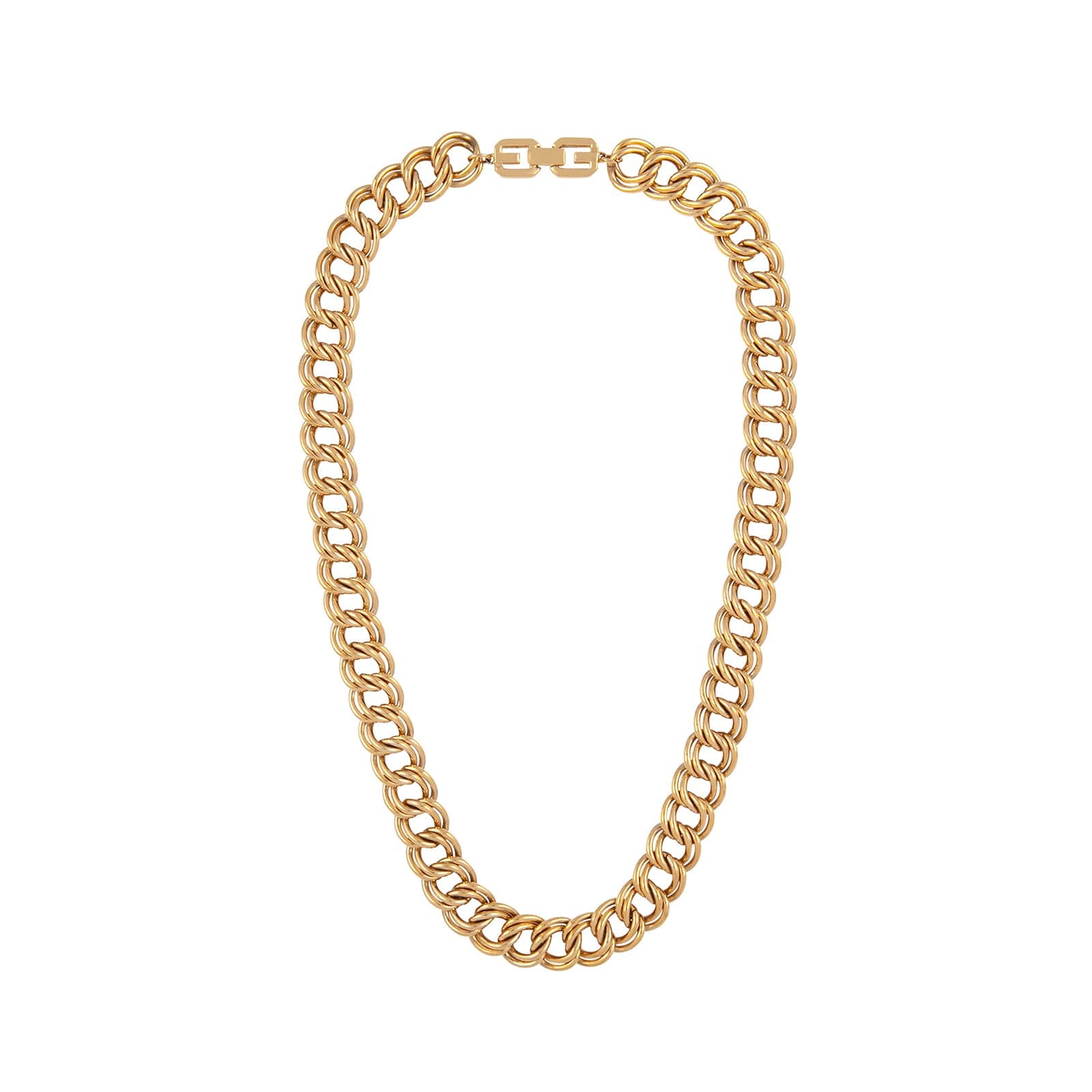 Vintage Givenchy Yellow Gold Plated Chain Necklace