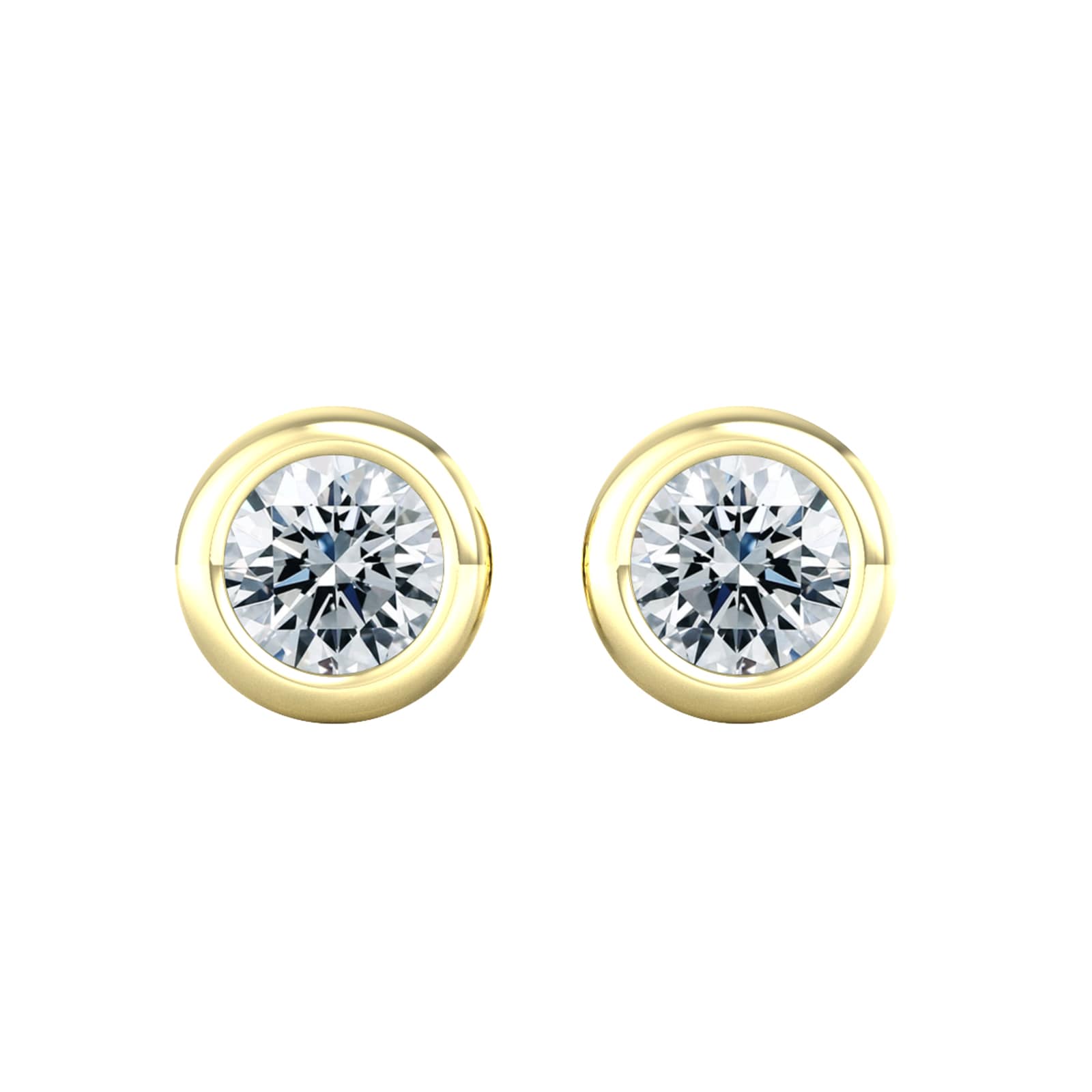 9ct Yellow Gold 0.25ct Diamond Stud Earrings