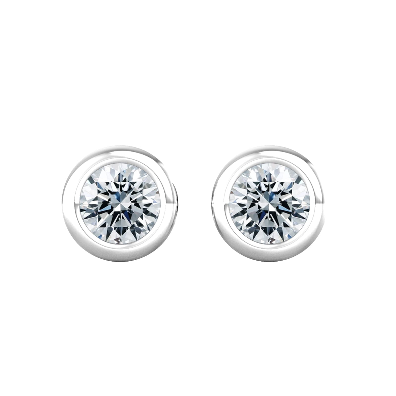 9ct White Gold 0.33ct Diamond Stud Earrings