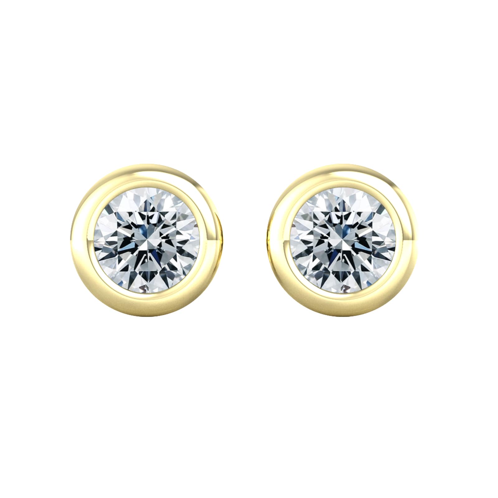 9ct Yellow Gold 0.33ct Diamond Stud Earrings