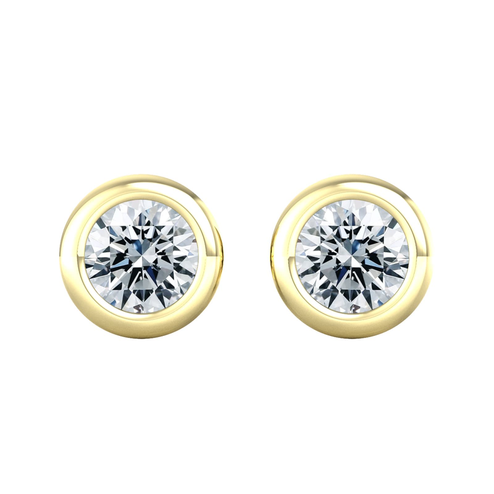 18ct Yellow Gold 0.40ct Diamond Stud Earrings