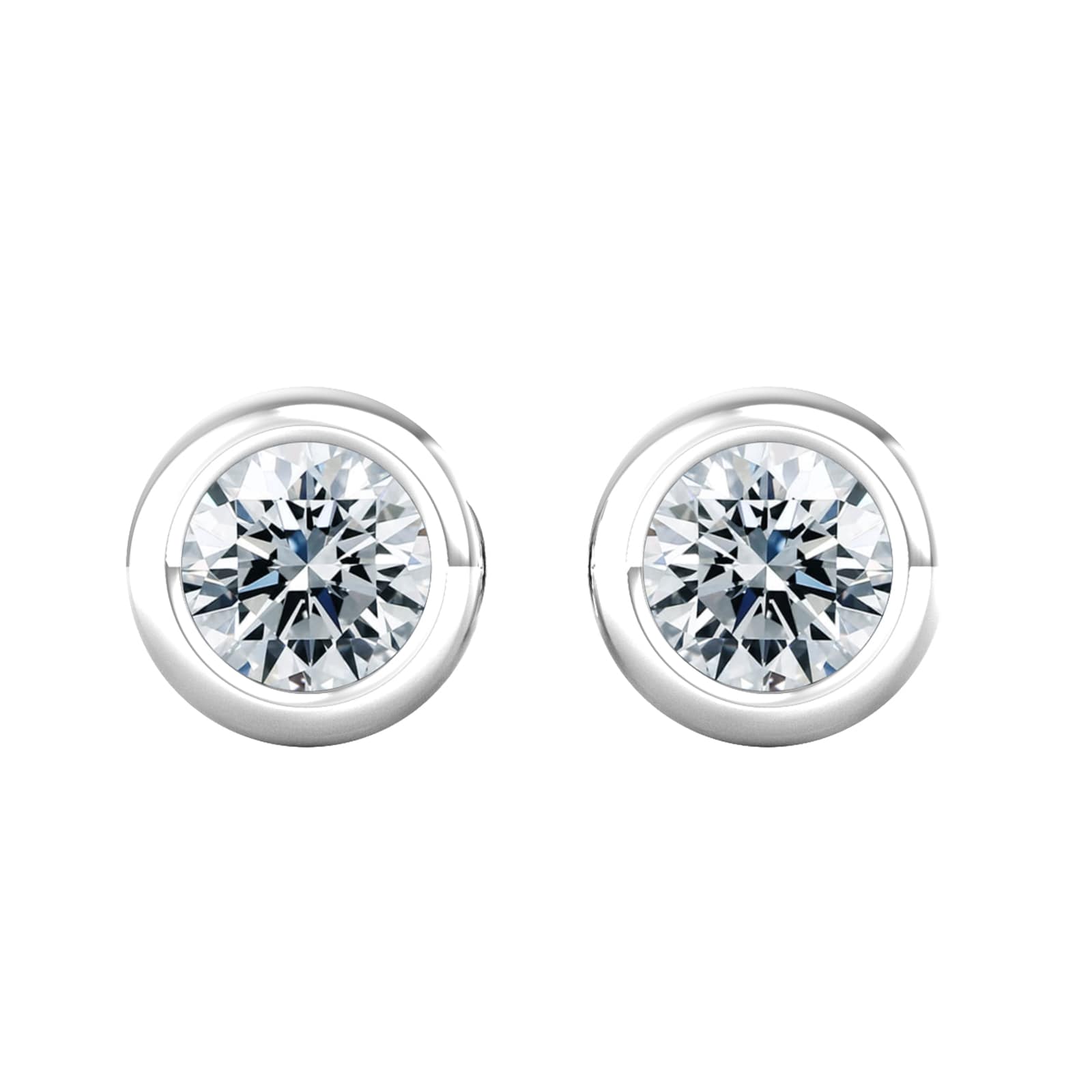 18ct White Gold 0.50ct Diamond Stud Earrings