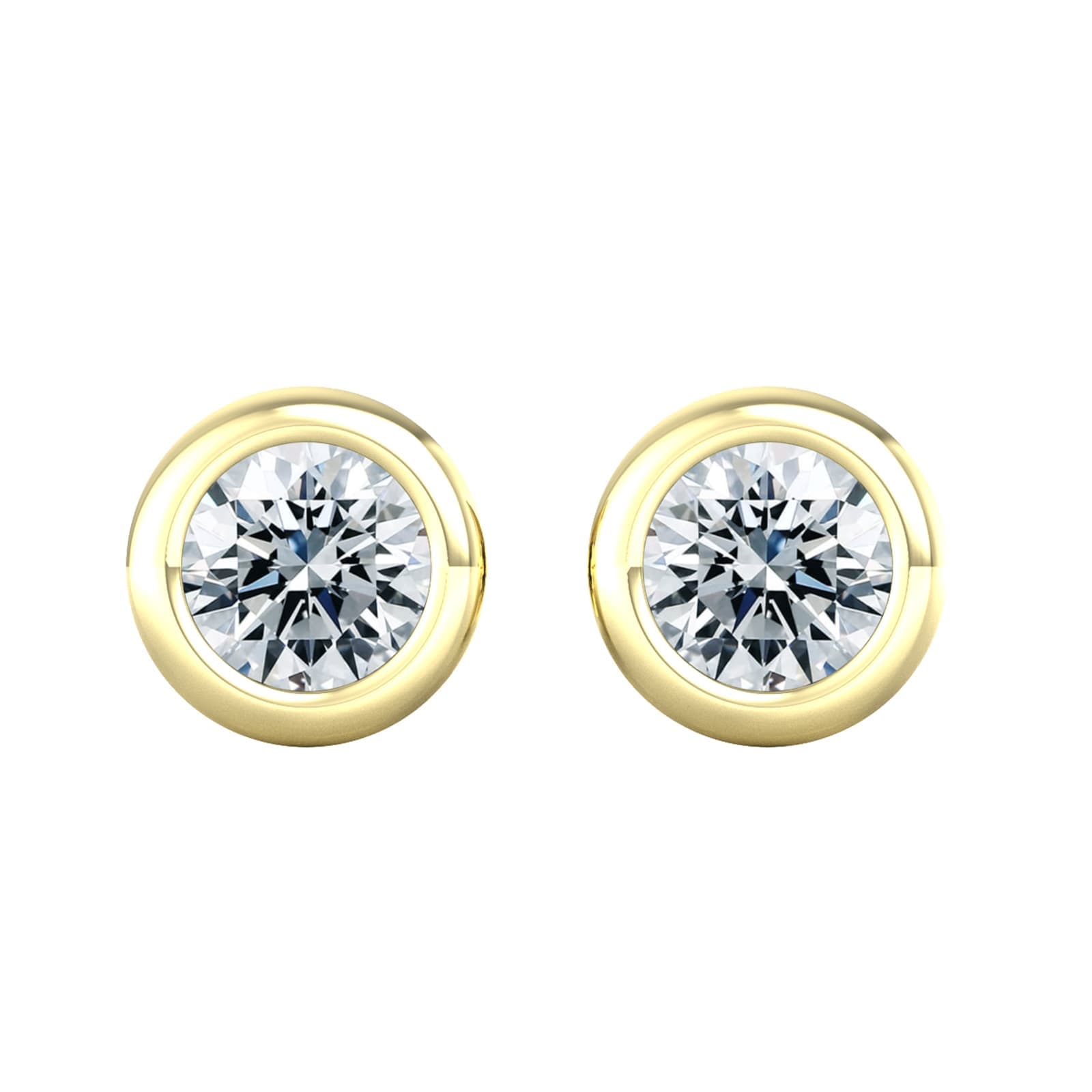 18ct Yellow Gold 0.50ct Diamond Stud Earrings