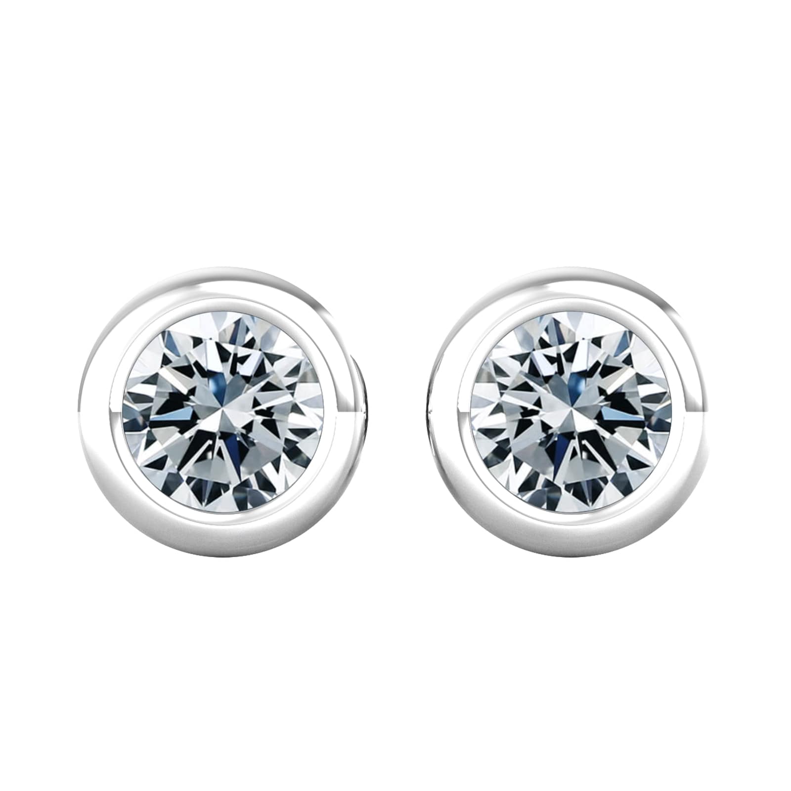 18ct White Gold 0.75ct Diamond Stud Earrings