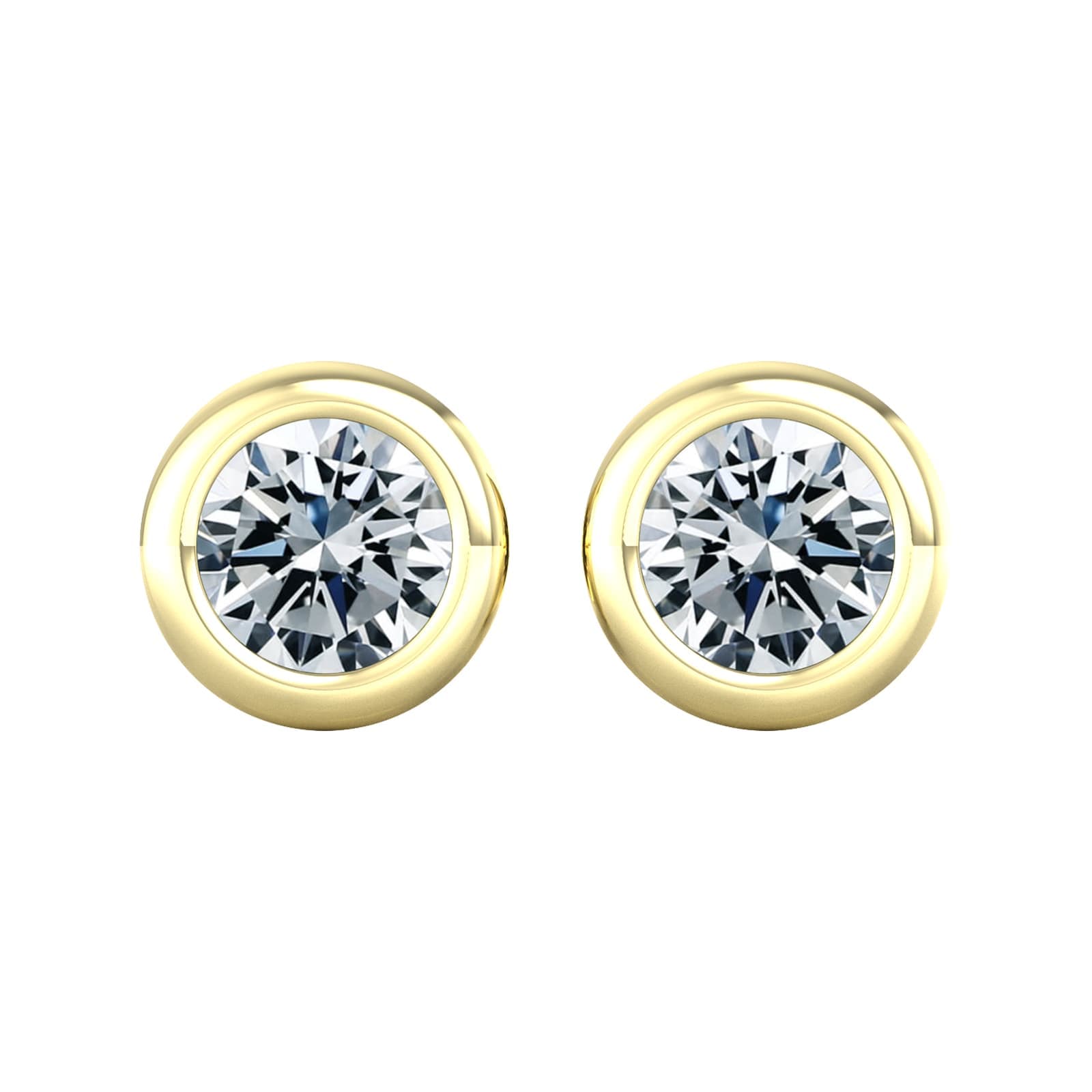 18ct Yellow Gold 0.75ct Diamond Stud Earrings