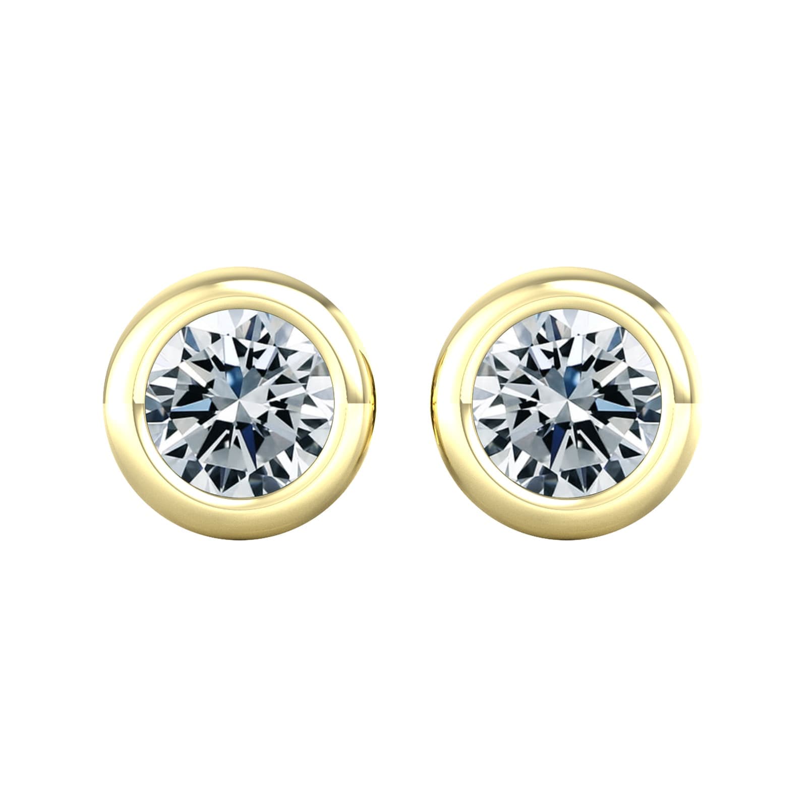 9ct Yellow Gold 0.80ct Diamond Stud Earrings