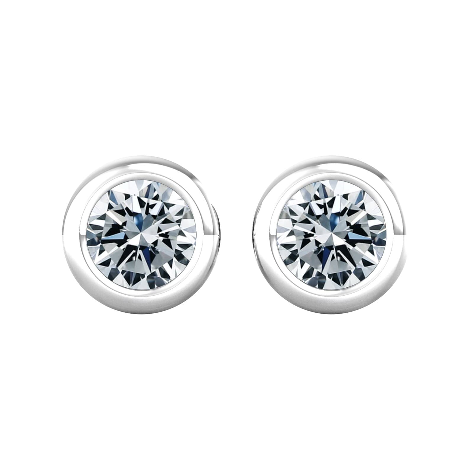 18ct White Gold 0.80ct Diamond Stud Earrings