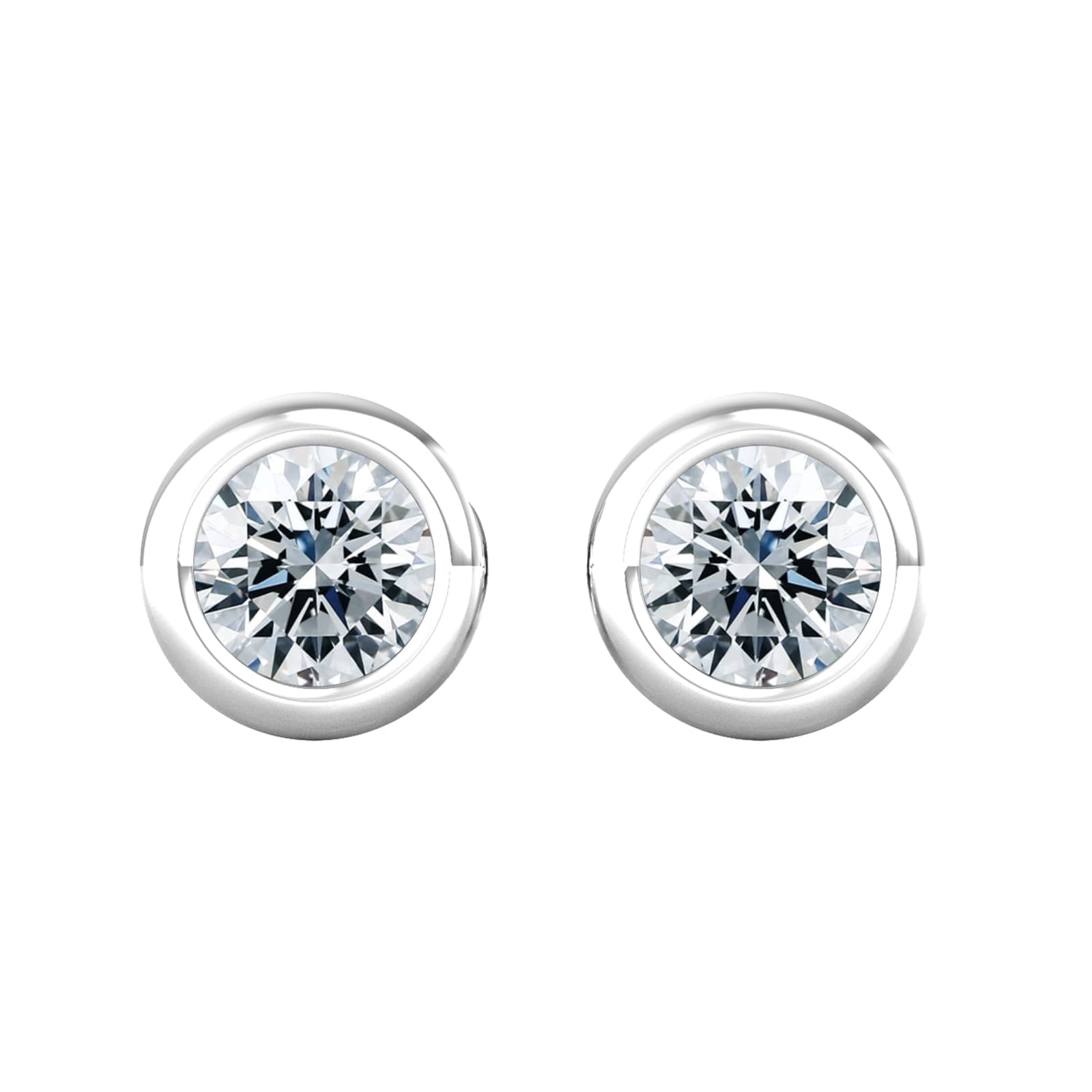 18ct White Gold 0.50ct Diamond Stud Earrings