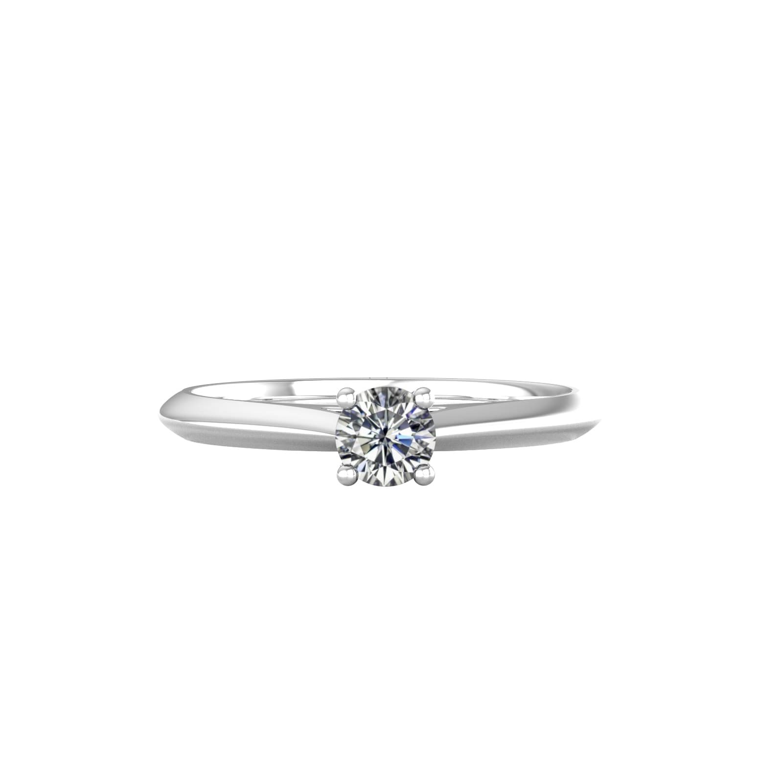 18ct White Gold 0.25ct Diamond Ring - Ring Size C.5
