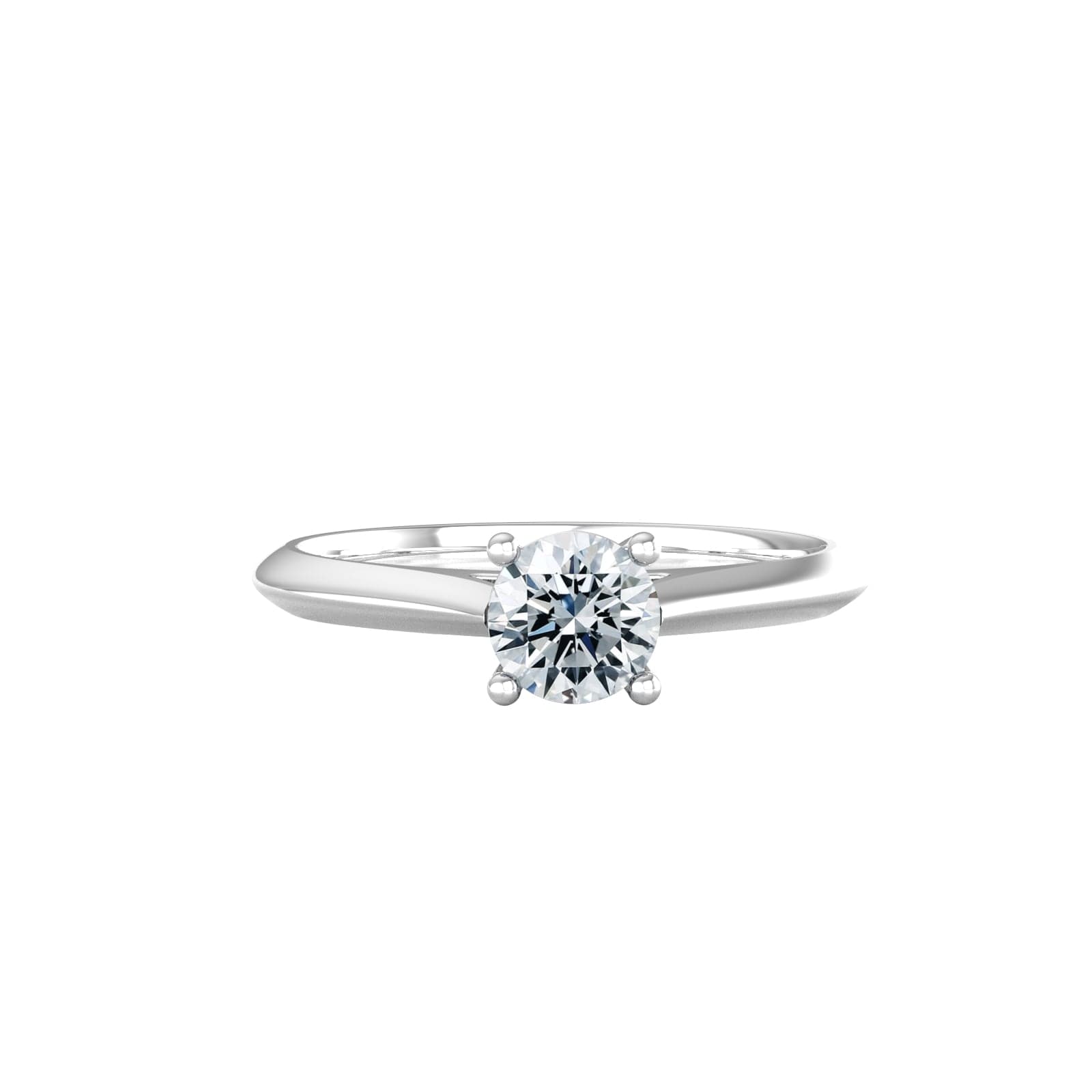 18ct White Gold 0.50ct Diamond Ring - Ring Size M