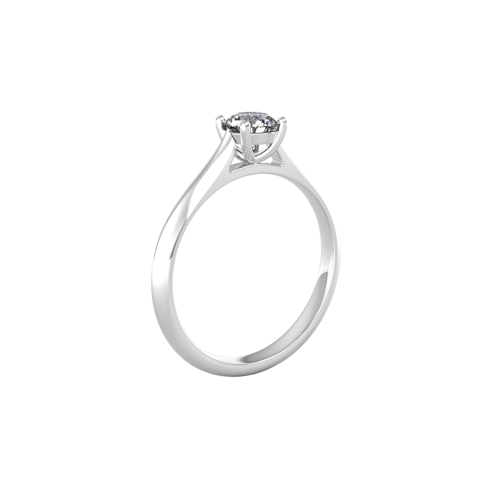 18ct White Gold 0.60ct Diamond Ring - Ring Size G