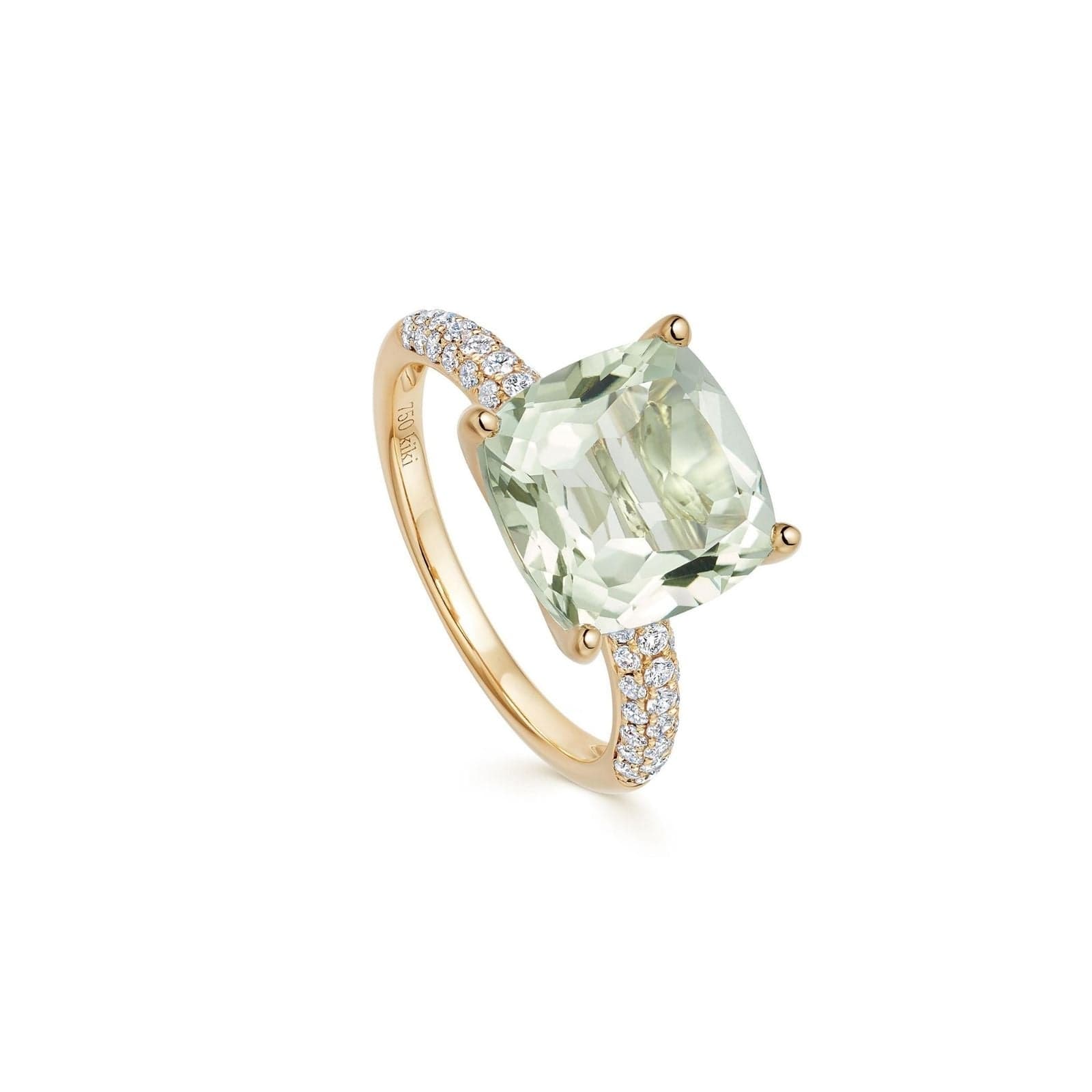 Kiki Cushion 18ct Yellow Gold - Ring Size M