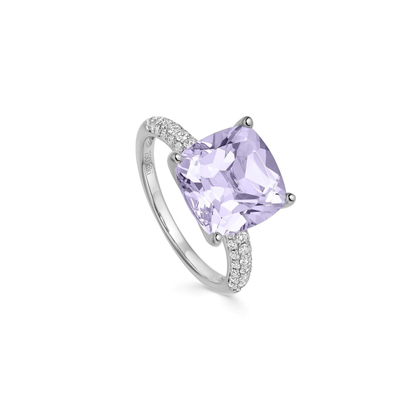 Kiki Cushion 18ct White Gold