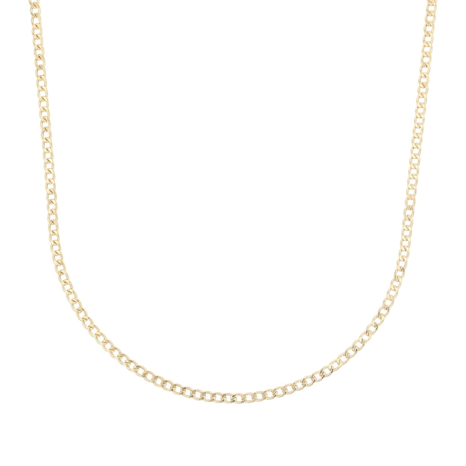 9ct Yellow Gold Tank Chain Necklace