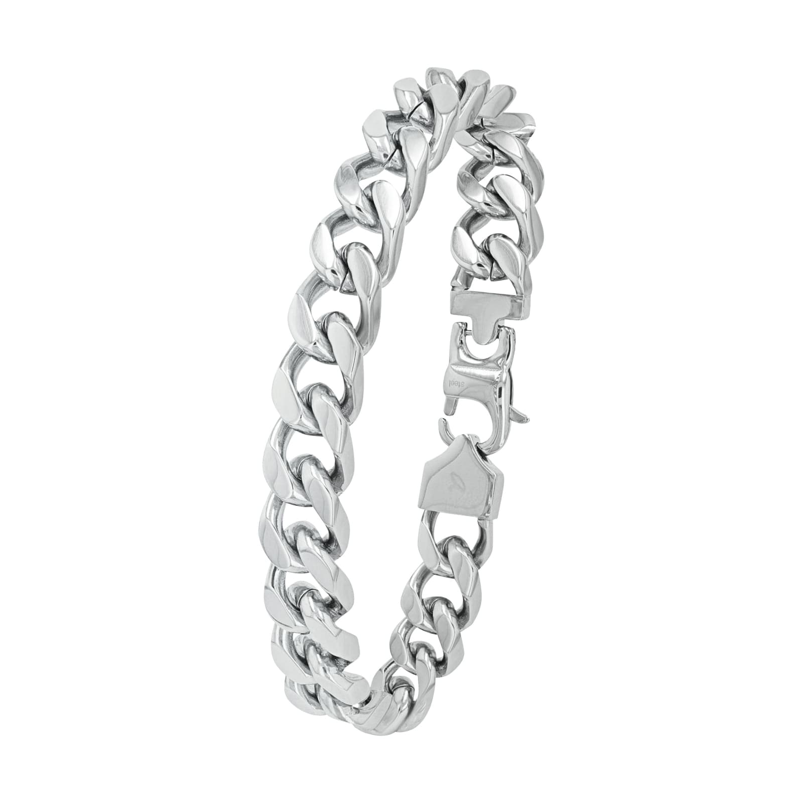 Mens Stainless Steel Tank Chain Bracelet