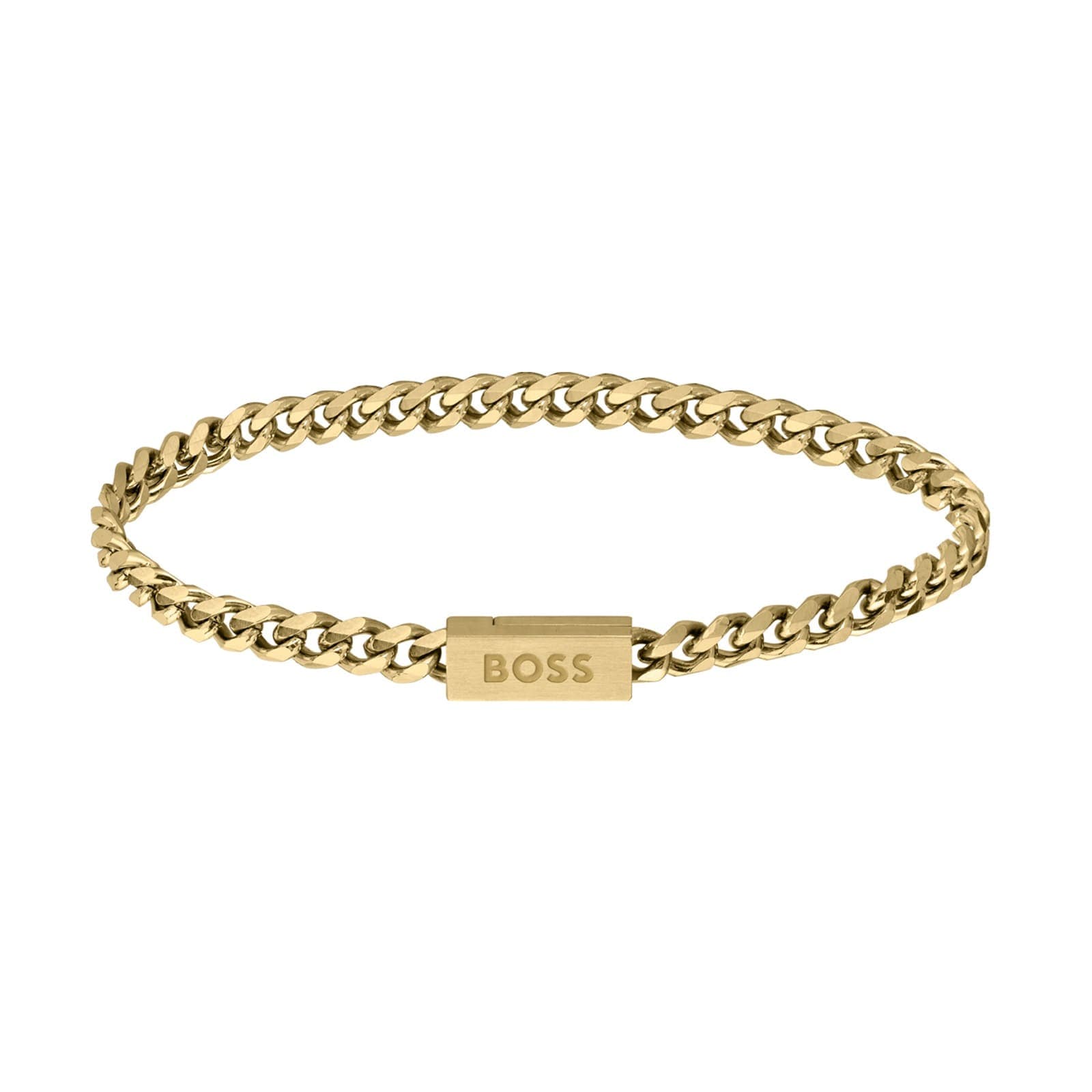 Gents BOSS Yellow Gold Coloured Chain Bracelet