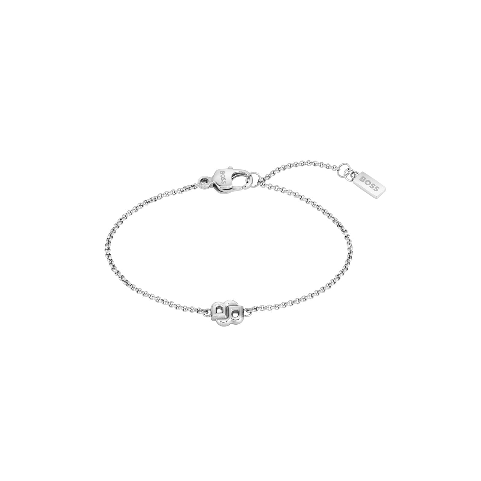 Ladies BOSS Double B Stainless Steel Logo Bracelet